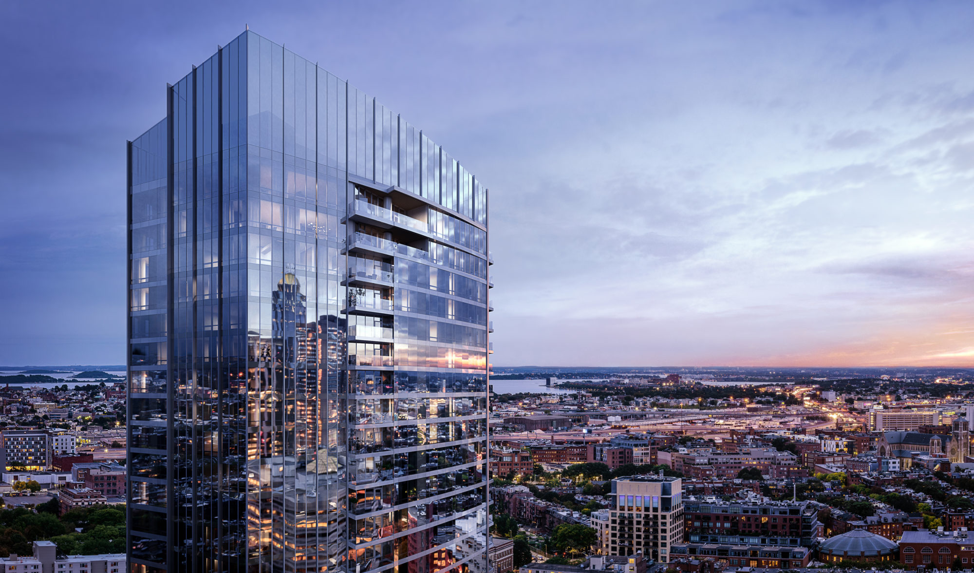 Raffles Boston Back Bay Hotel & Residences, Exterior – Rendering Credit: The Architectural Team, Inc.