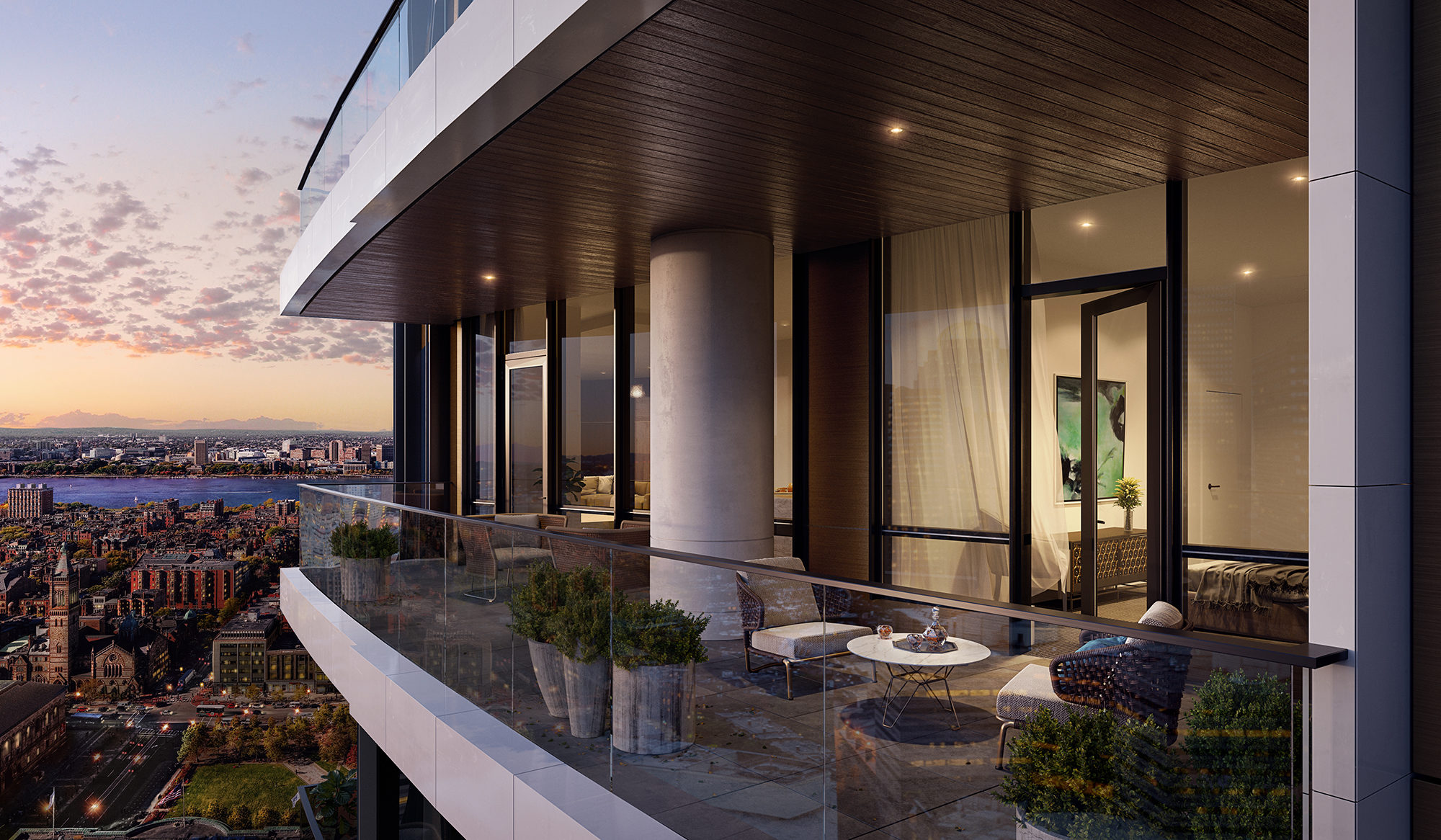 Raffles Boston Back Bay Hotel & Residences, Residences Exterior – Rendering Credit: The Architectural Team, Inc.