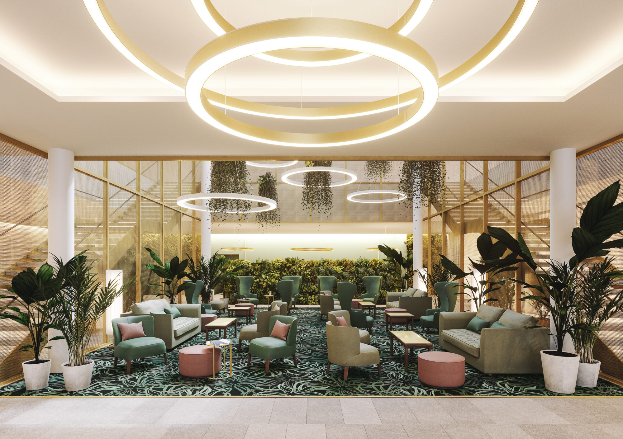 Die stilvolle Lobby wurde vom italienischen Star-Architekten und Designer Matteo Thun entworfen © Matteo Thun & Partners