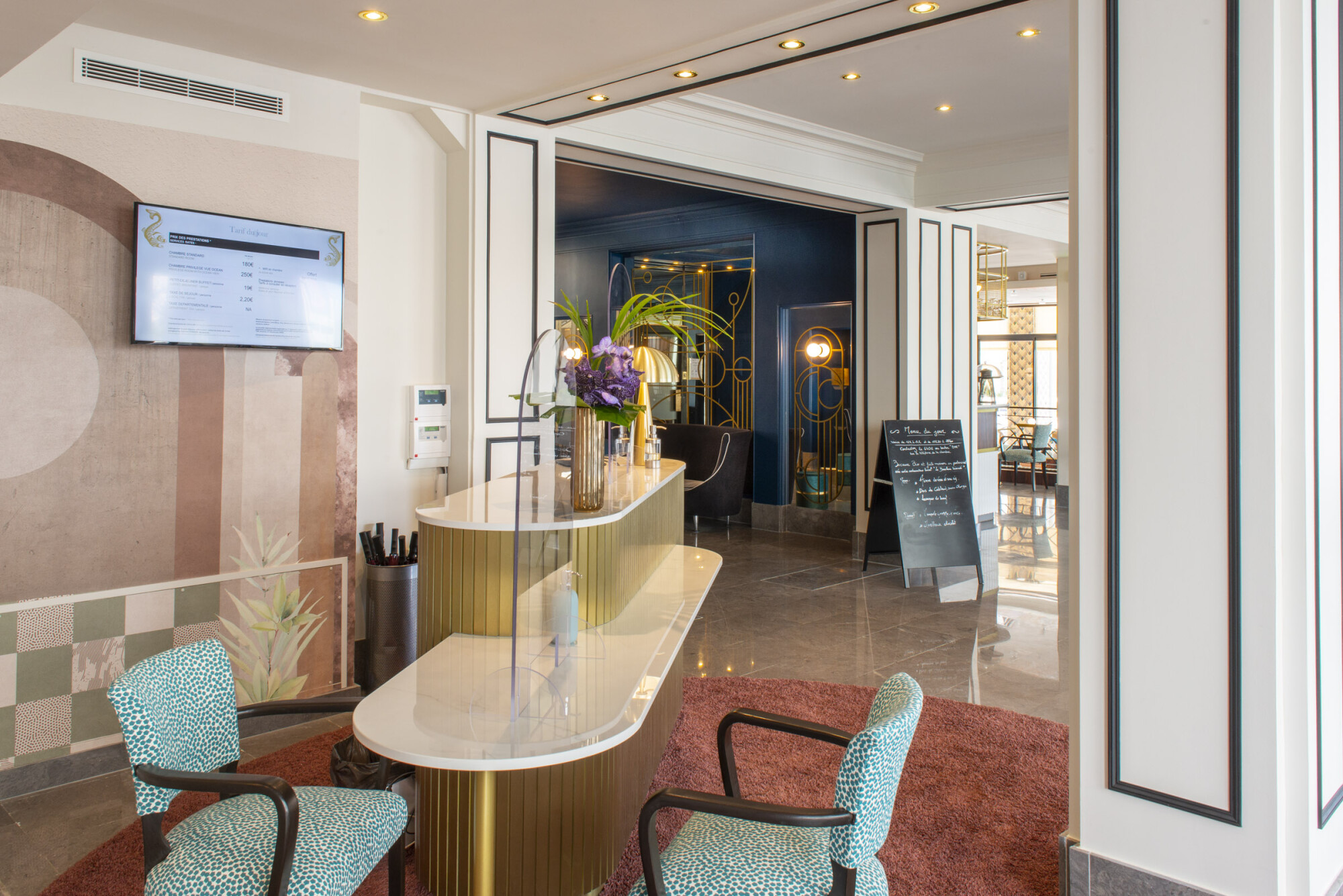 Hôtel Plaza Biarritz Plage - Handwritten Collection lobby-jpg