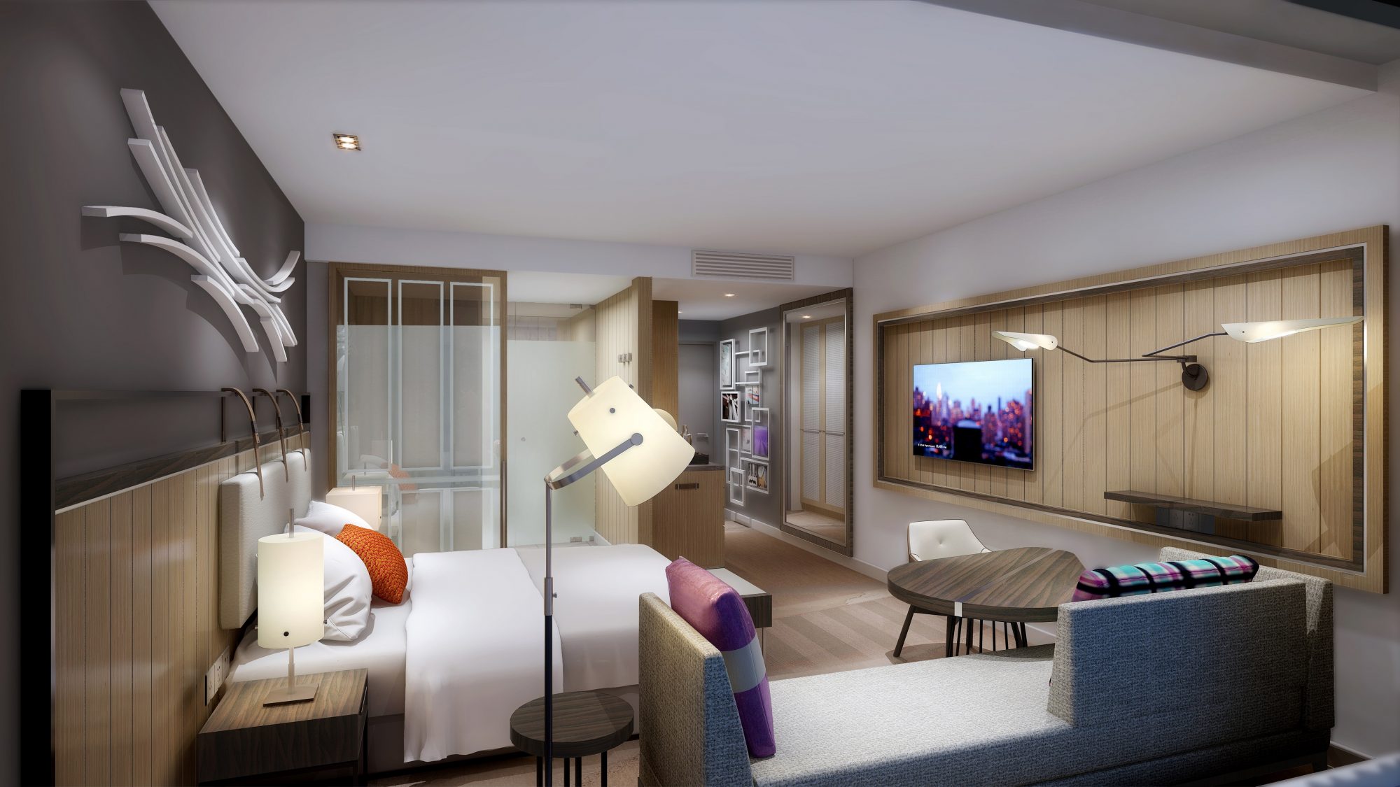 Sofitel Sydney Darling Harbour Hotel - Guestroom Bedroom-jpg