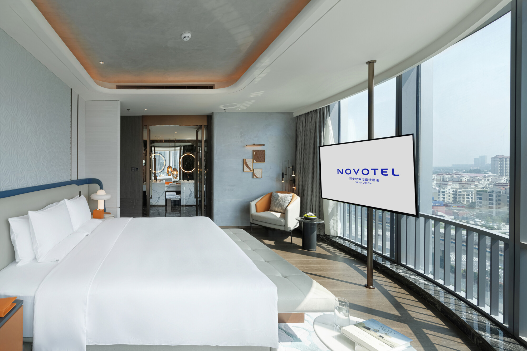 西安伊敦诺富特酒店Novotel Xi'an Aden - 总套卧室 Presidential Suite-jpg