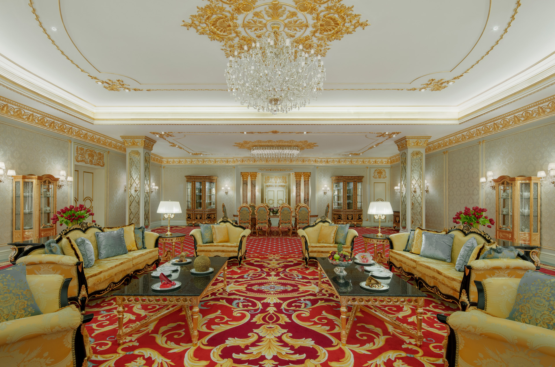 Raffles The Palm Dubai – Royal Suite Livingroom-jpg