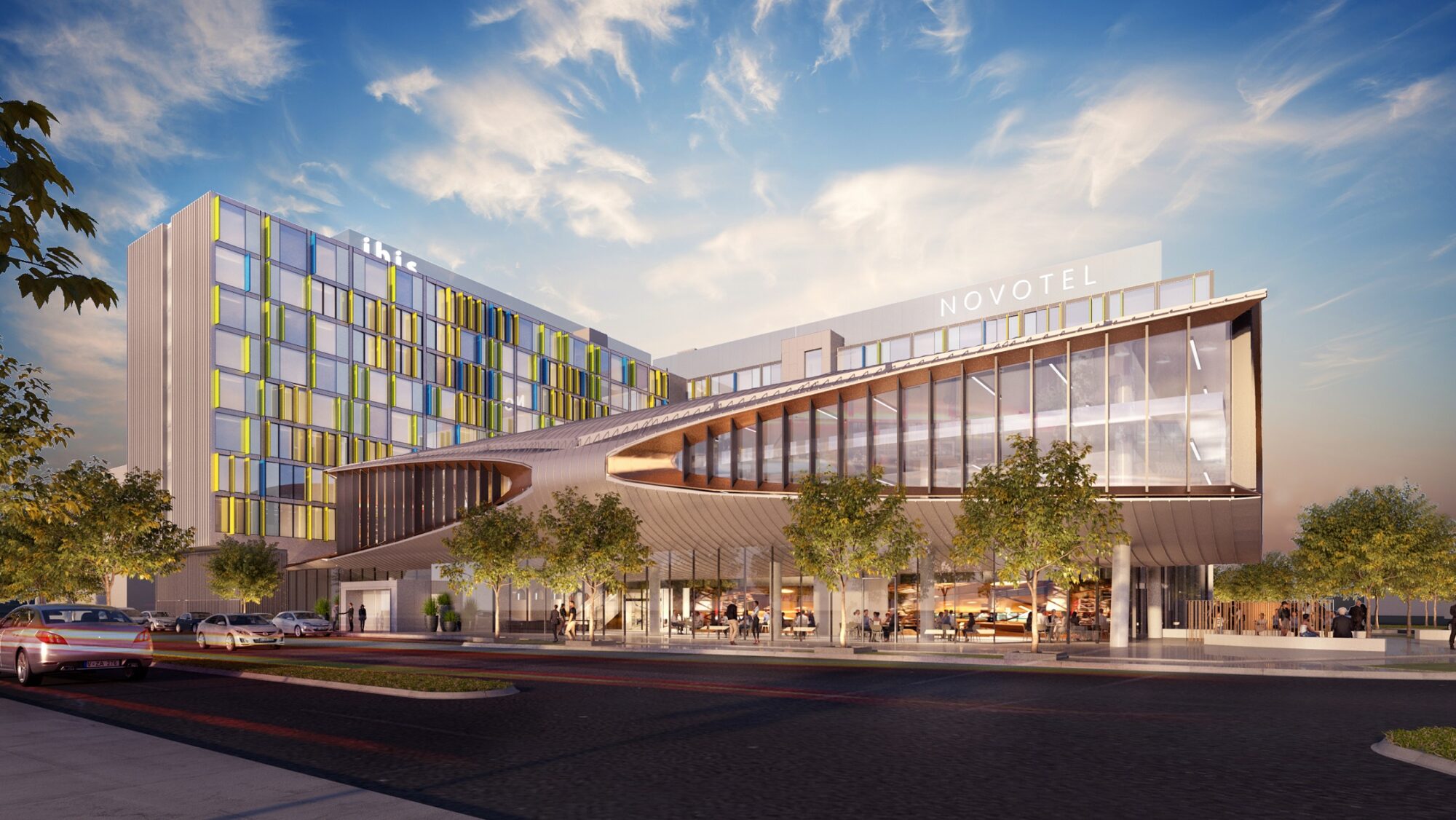 Accors new dual-branded Melbourne Airport hotel Novotel and ibis Styles brands – Artist Impression-jpg